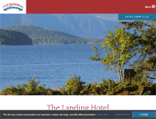 Tablet Screenshot of landinghotel.com